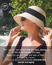 Load image into Gallery viewer, Comhats- Straw Beach Sun Hat - J and p hats