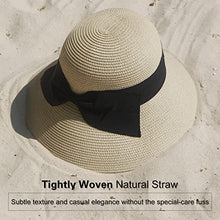 Load image into Gallery viewer, Comhats- Straw Beach Sun Hat - J and p hats